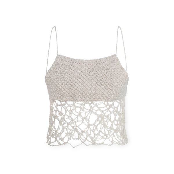 Distressed Top in Cream
