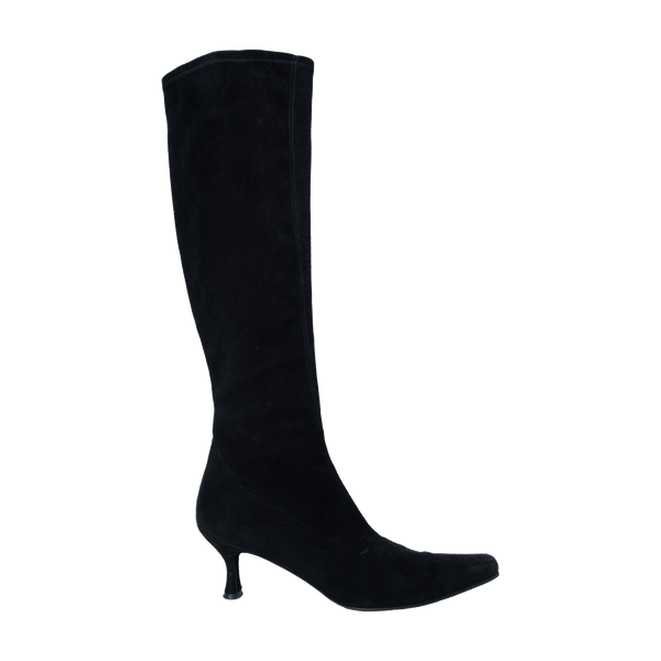 Stuart Weitzman Black Suede Knee High Boots