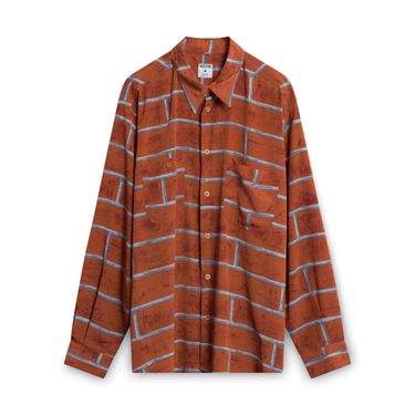 Moschino Brick Patterned Button-Down Shirt