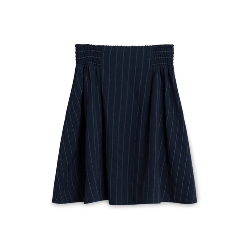 Ganni Pinstripe Navy Skirt