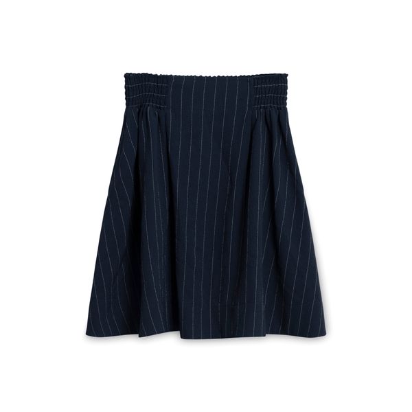 Ganni Pinstripe Navy Skirt