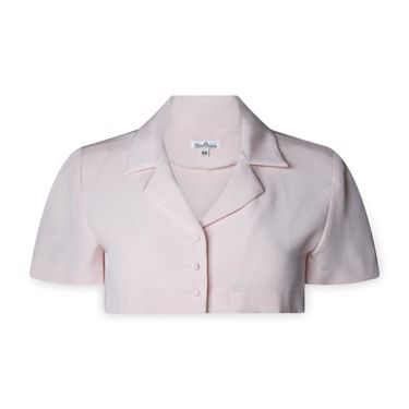 Collared Crop in Peony Pink