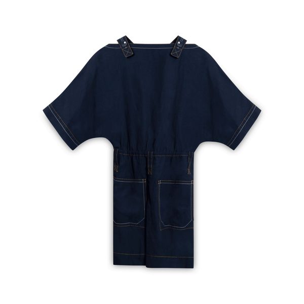 Derek Lam 10 Crosby Denim-Inspired Cross Dress - Navy