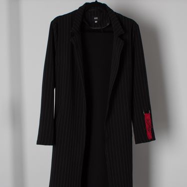 Neige Trench Pinstripe Trench Coat