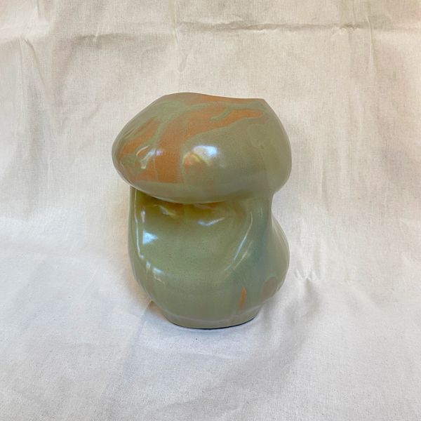 Amorphous No. 1 - Olive Green Stoneware Vase, 2024