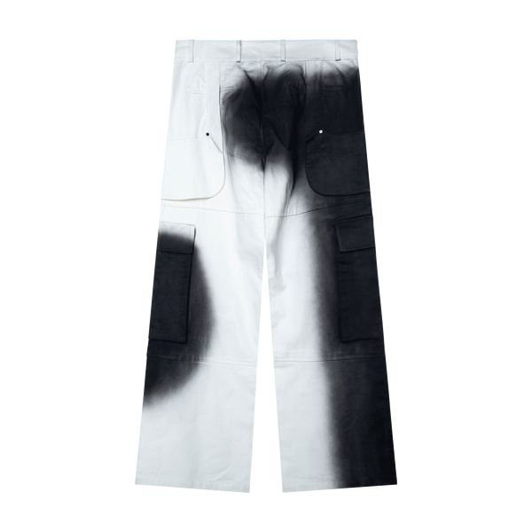 Adjustable Black Airbrush Cargo Pants