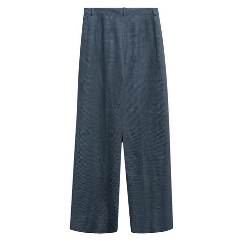 Chloé Polka-Dot Wide Leg Trousers in Blue