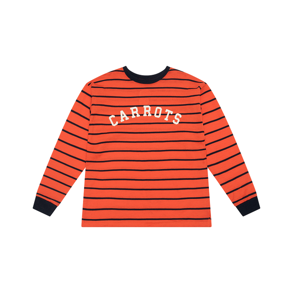 Carrots Orange and Navy Striped Wool Sweater