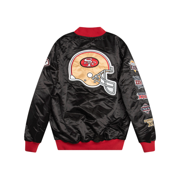 Starter 49ers Black Varsity Jacket