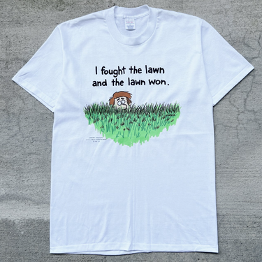 1990s I Fought The Lawn Single Stitch Tee