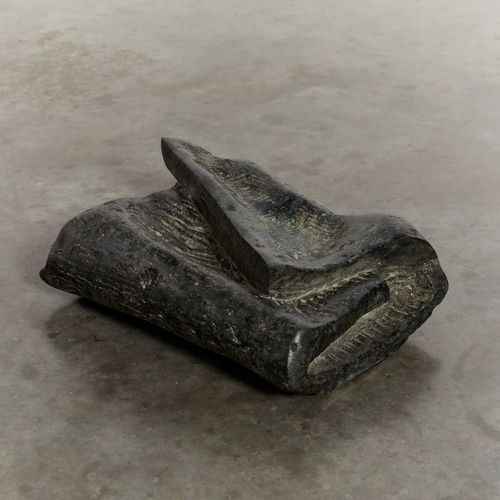 Stone Sculpture with Folded Textile Form - Medium