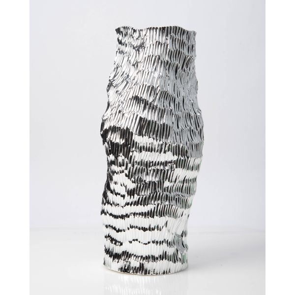 Silver Chrome Vase