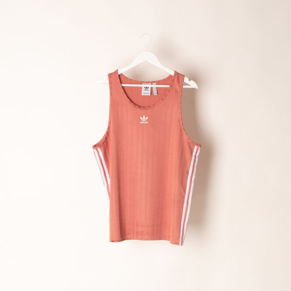 Adidas Adicolor Soccer Tank In Salmon 