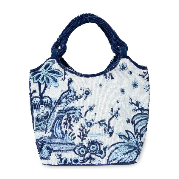 STAUD Toile de Pup Beaded Côte Bag