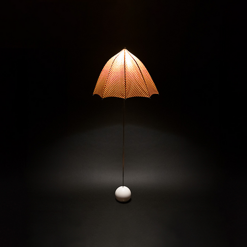 Umbrella Floor Lamp by George Kovacs