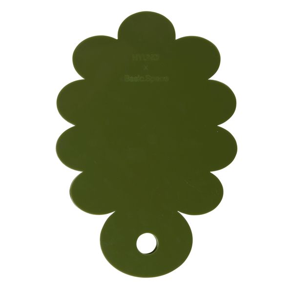 02 Flower Hand Mirror in Olive