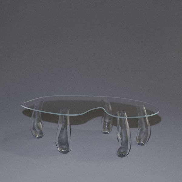 TABLE DE SALON - MELTED GLASS SERIE