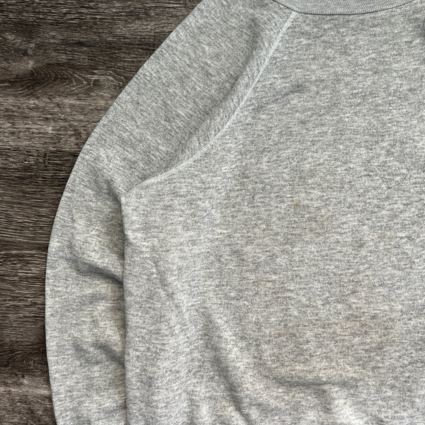 1980s Raglan Cut Ash Grey Crewneck 