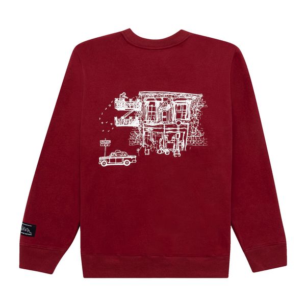 KROST x Barneys NY Community Crewneck in Red