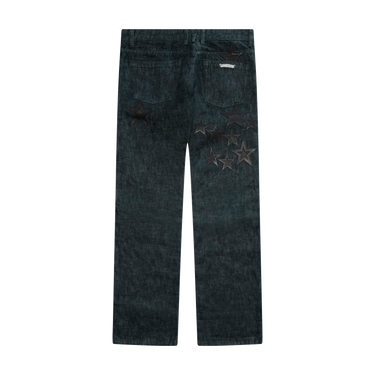 Chrome Hearts Star Patch Black Raw Jeans