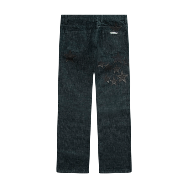 Chrome Hearts Star Patch Black Raw Jeans