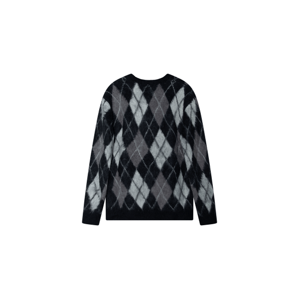 Pringle of Scotland Black Argyle Sweater