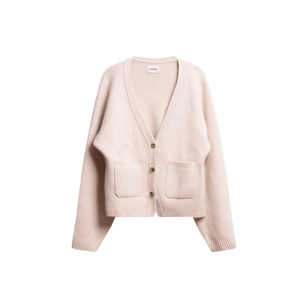 Khaite Scarlet Cream Cashmere Cardigan