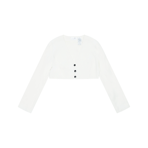 Vintage Liz Claiborne White Cropped Jacket