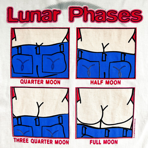 1990s Lunar Phases Single Stitch Tee