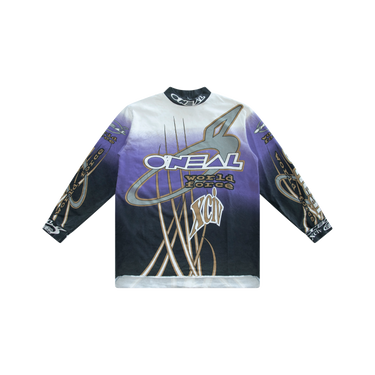 Vintage Black & Purple Oneal World Force Racing Jersey