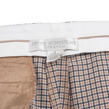 Vintage Tan Plaid Checkered Trousers