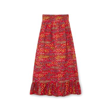 Vintage Quilted Midi Skirt