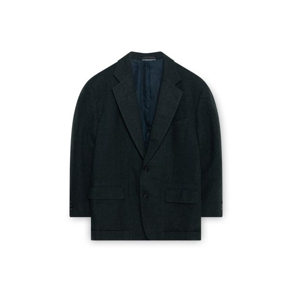 Comme Des Garcons Dark Green Wool Blazer