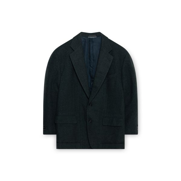 Comme Des Garcons Dark Green Wool Blazer