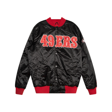 Starter 49ers Black Varsity Jacket