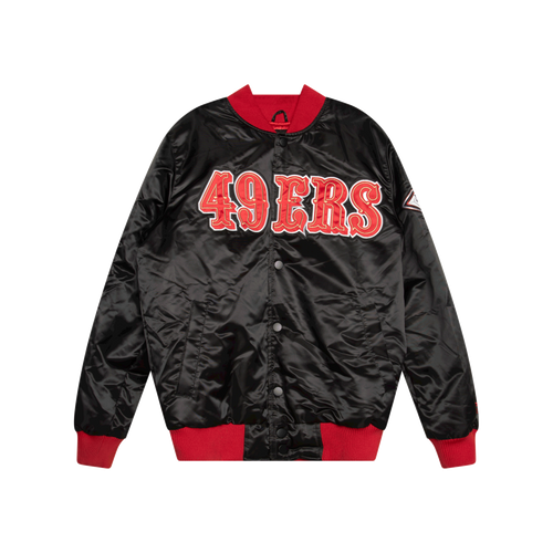 Starter 49ers Black Varsity Jacket