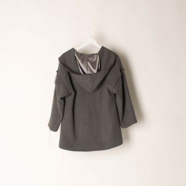 Milly Double Face Wool Hooded Coat