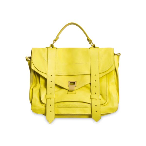 Proenza Schouler Medium Yellow Leather Satchel