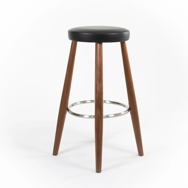 Black and Walnut Bar Stool by Hans Wegner for Carl Hansen, 2021