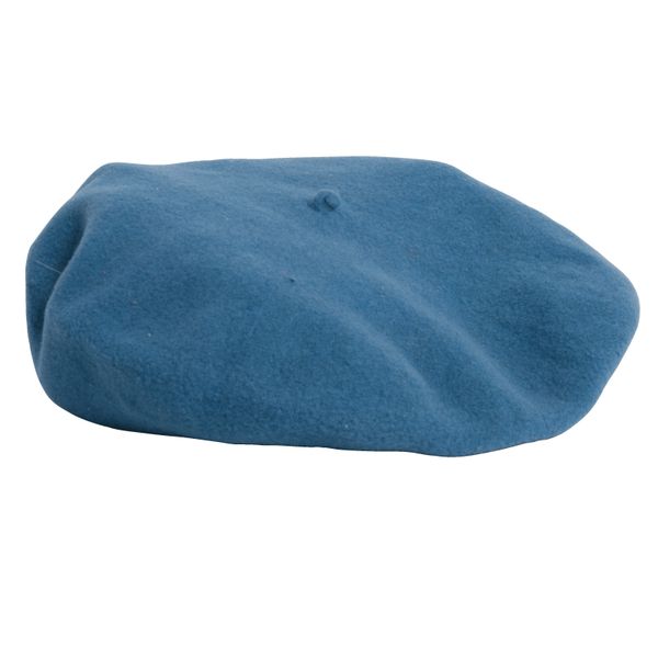 Vintage Blue Wool Beret