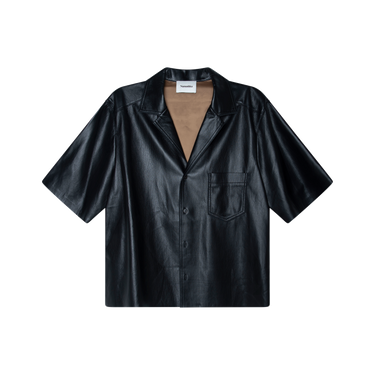 Nanushka Bodil Black Okobor Shirt 