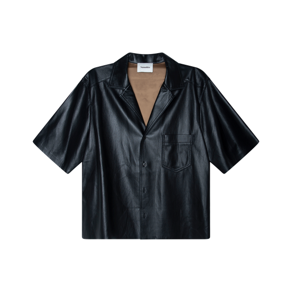 Nanushka Bodil Black Okobor Shirt 