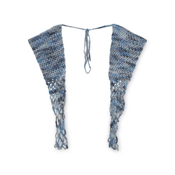 Mesh Shrug in Pseudo Denim