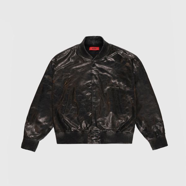 Paper Leather Bomber