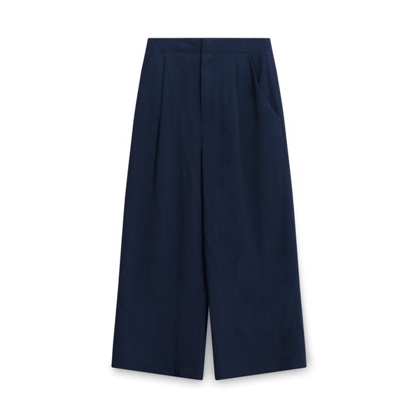 Elizabeth and James Wide-leg Trousers - Navy 