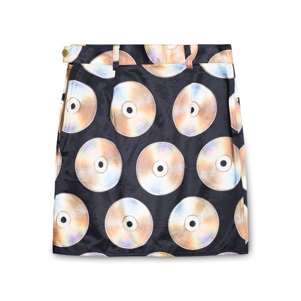 Moschino CD Printed Satin Skirt