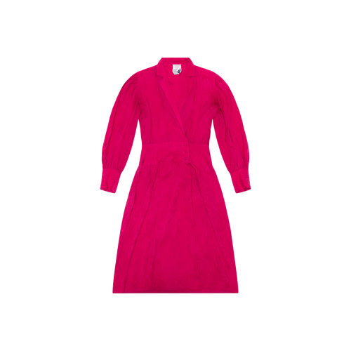 Vintage Hot Pink Midi Dress