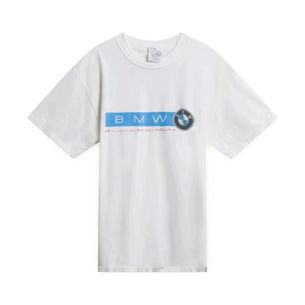 BMW White Text Tee