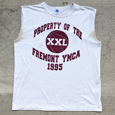 1990s Russell Athletic YMCA Cut-Off Tee 