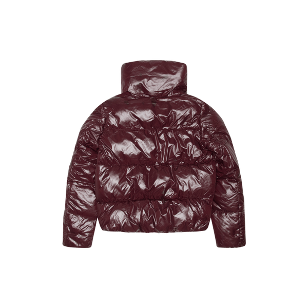 Save the Duck USA Isla Puffer in Burgundy Black